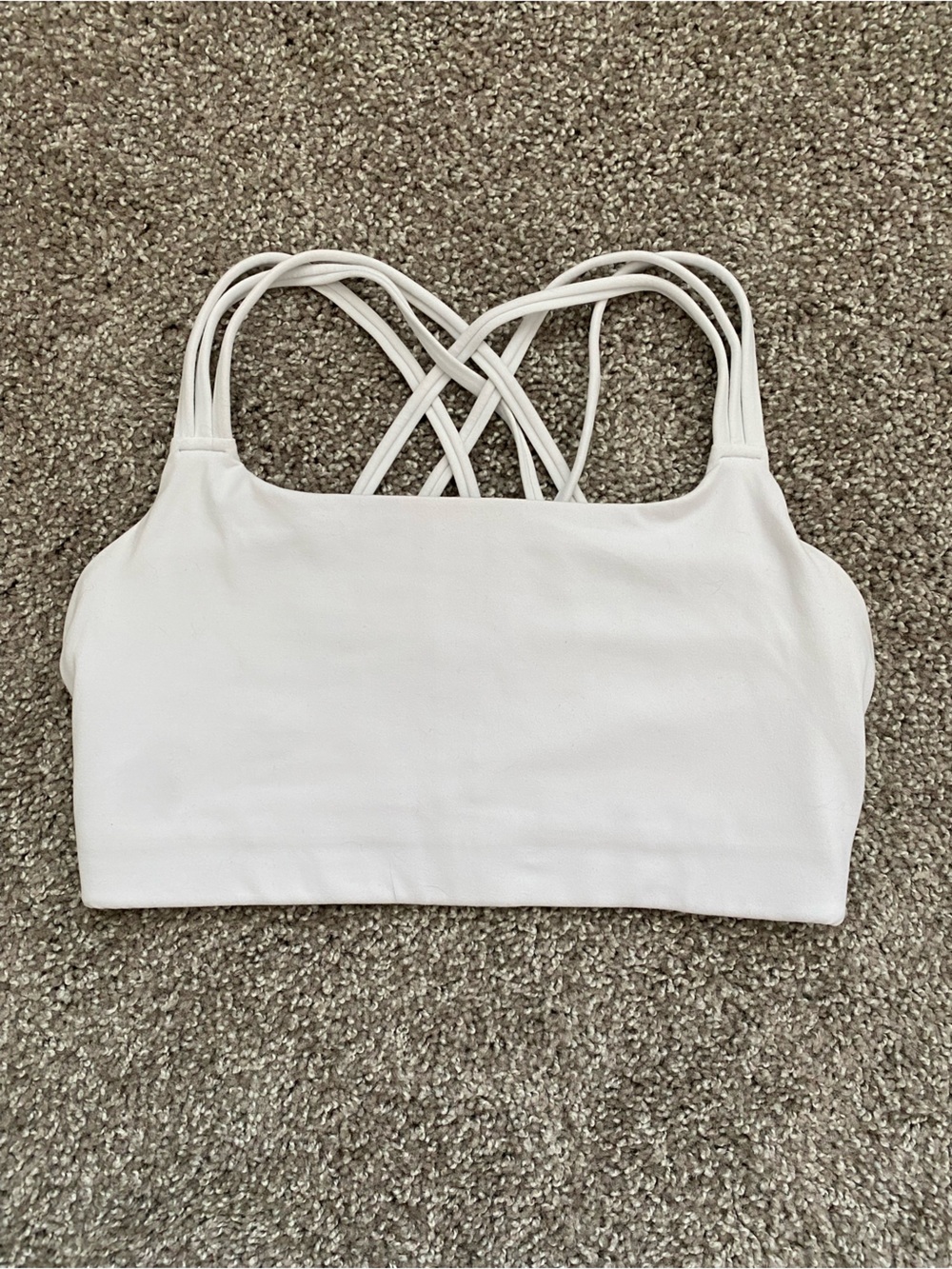 Athleta Hyper Focused Bra in Powervita D-DD Women’s Small, White